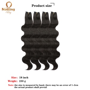Mèches de cheveux synthétiques set de 8 pièces de 18 pouces  100% fibre résistante à la chaleur