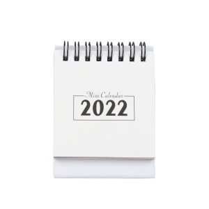 Mini calendrier de bureau en anglais 2021-2022