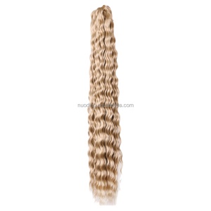 Extension de cheveux 30 pouces cheveux ondulé en fibre à haute température Deep Wave