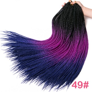 Tresses pour homme et femme de 24 pouces en fibre synthétique