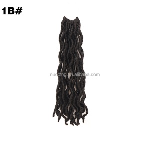 Extensions de cheveux synthétique pour femmes 12 pouces de cheveux faux locs fibre à basse température