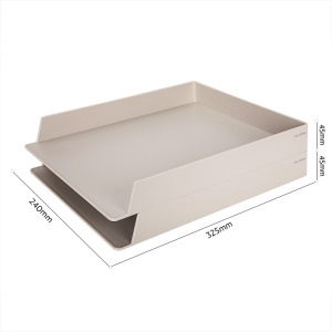 Support de documents double couche en résine ABS 325 * 240 * 45mm