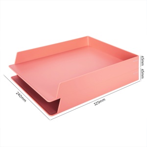 Support de documents double couche en résine ABS 325 * 240 * 45mm