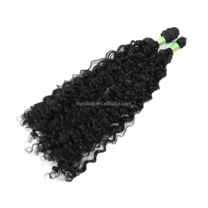 Mèches de 16 pouces aux cheveux ondulés en fibre synthétique