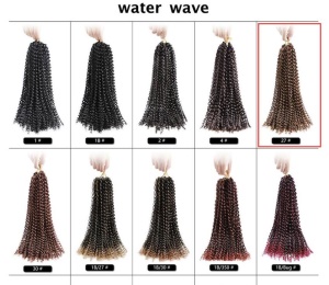 Mèche de 18 pouces aux cheveux torsade en fibre synthétique   basse température