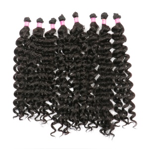 Mèches de cheveux synthétiques ondulés profond 18 pouces