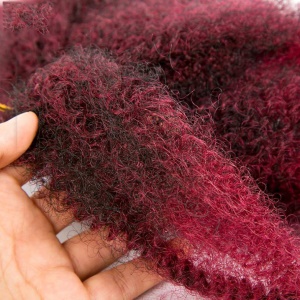 Mèche crépu en fibre synthétique 10 pouces cheveux crochet