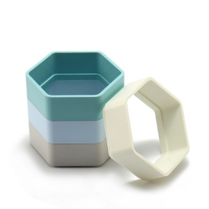 Porte-stylo hexagonal en ABS plastique multifonction amovible