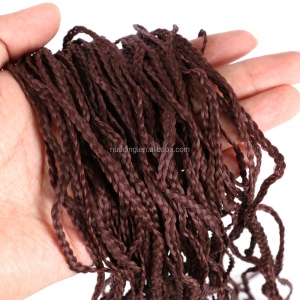 Extension capillaire tressé ondulée pour femme en fibre synthétique
