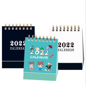 Mini calendrier de bureau en anglais 2021-2022