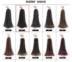 Mèche de 18 pouces aux cheveux torsade en fibre synthétique   basse température