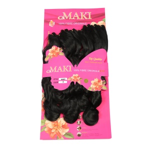 Extensions capillaires synthétiques  noirs12-28 pouces