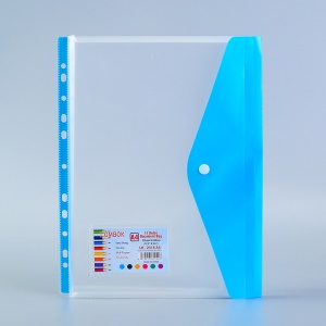 Pochette à documents A4 en plastique transparent