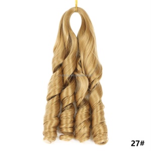Perruque de 20 pouces aux cheveux ondulée en fibre synthétique