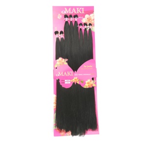Extension de cheveux en fibre synthétique 28 pouces cheveux lisses 325g