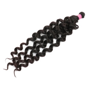 Mèches de cheveux synthétiques ondulés profond 18 pouces