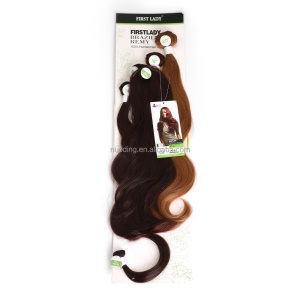 Extension de cheveux lot de 4 pièces cheveux en fibre synthétique longs et ondulés 4 longueurs differentes