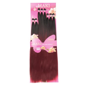 Extension de cheveux en fibre synthétique 28 pouces cheveux lisses 325g