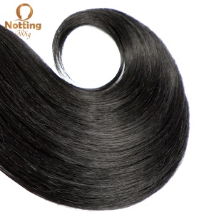 Mèches de cheveux synthétiques 6 pièces 8 pouces noir 100%  résistant à la chaleur