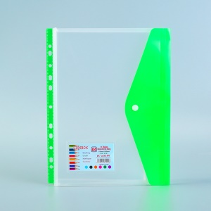 Pochette à documents A4 en plastique transparent