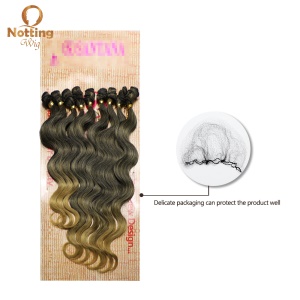 Extension de cheveux 16 pouces cheveux synthétiques Deep Wave