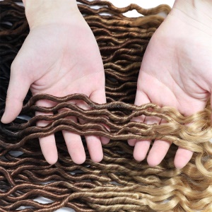 Tresse de 18 pouces en fibre synthétique  basse température