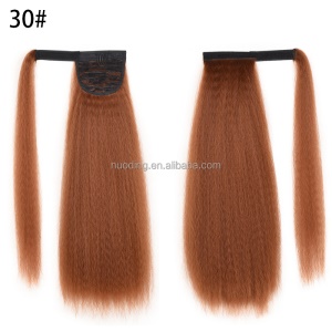 Extension de cheveux en fibre synthétique cheveux raides avec colle magique 22 pouces