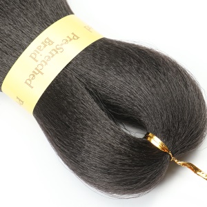 Extension de cheveux synthétique noir raide doux pour tressage 26 pouces