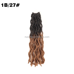 Extensions de cheveux synthétique pour femmes 12 pouces de cheveux faux locs fibre à basse température