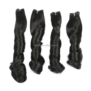 Extensions capillaires synthétiques 16-24 pouces  cheveux bouclés