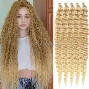 Mèches de cheveux synthétique ondulés 30 pouces