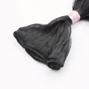 Extension de cheveux en fibre synthétique lot de 9pcs cheveux noir ondulé avec multi-tailles