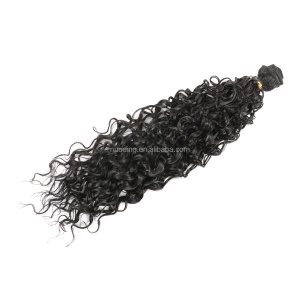 16 pouces extension de cheveux en fibres synthétiques cheveux frisés lot de 6pcs