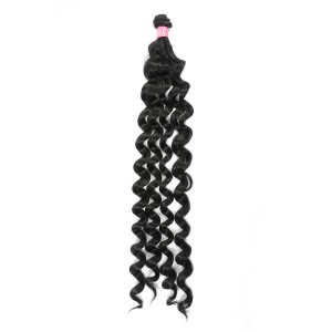 Mèches de cheveux synthétiques ondulés profond 18 pouces