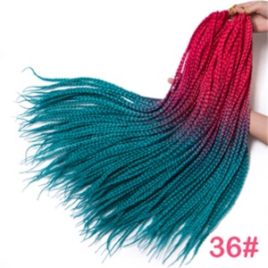 Tresses pour homme et femme de 24 pouces en fibre synthétique