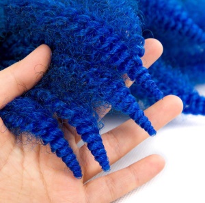 Mèche crépu en fibre synthétique 10 pouces cheveux crochet