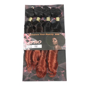 Extension de cheveux en fibres synthétiques de 20 pouces bouclé