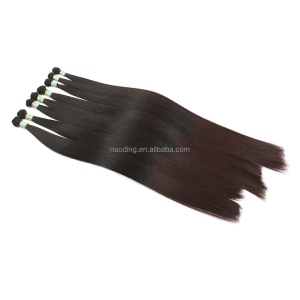 Perruque de 28 pouces aux cheveux raides en fibre synthétiques pour femmes