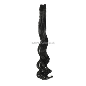 Extensions capillaires synthétiques  noirs12-28 pouces
