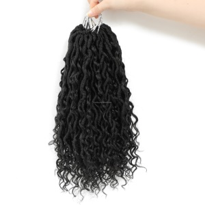 Extensions de cheveux  synthétique pour femme 20 pouces cheveux tressés