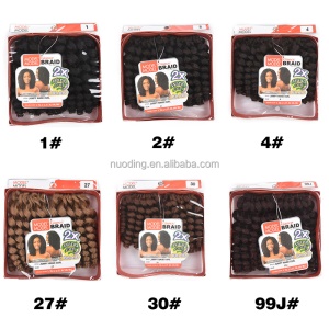 Extension de cheveux bouclée en fibre synthétiques 100% fibre de Kanekalon