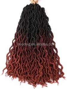 Extensions de cheveux synthétiques style faux locs en fibre basse température 18 pouces