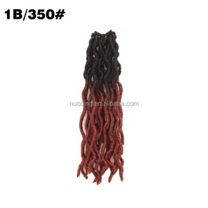 Extensions de cheveux synthétique pour femmes 12 pouces de cheveux faux locs fibre à basse température