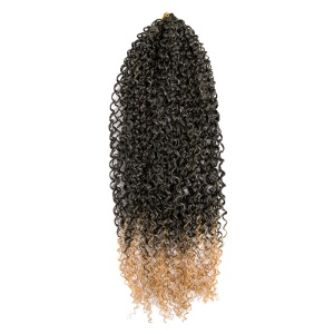 Perruque de cheveux synthétique 18 pouces bouclés sans dentelle