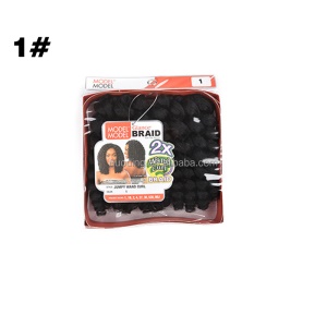 Extension de cheveux bouclée en fibre synthétiques 100% fibre de Kanekalon