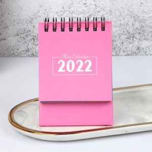 Mini calendrier de bureau en anglais 2021-2022