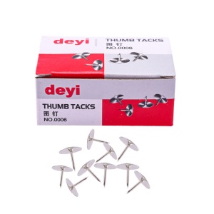 Punaise à tête plate en métal lot de 80pcs/boîte