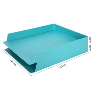 Support de documents double couche en résine ABS 325 * 240 * 45mm