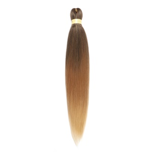 Extension de cheveux noir-marron doux synthétique pour tressage 26 pouces