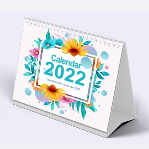 Calendrier de bureau en anglais 2021-2022